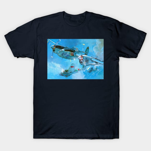 P38 Lighting T-Shirt by Aircraft.Lover